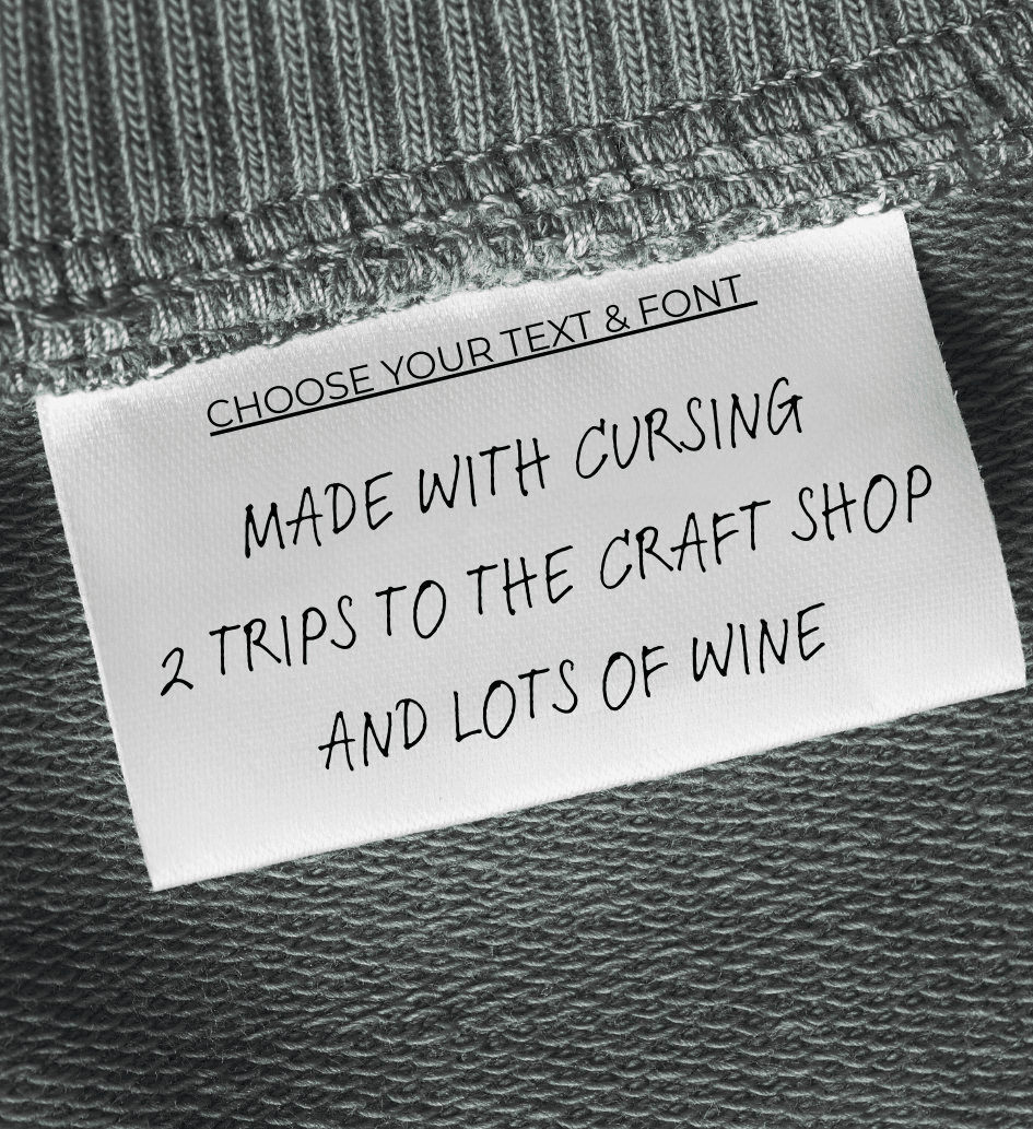 Made with Cursing Label - Sew It In Labels