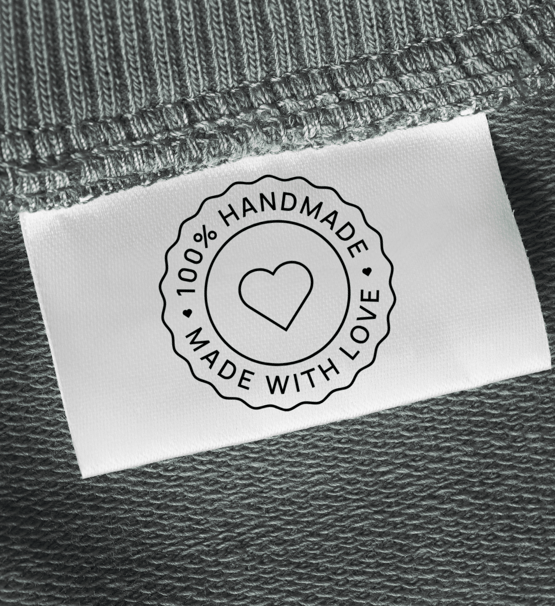 100% Homemade with Love Design - Sew It In Labels