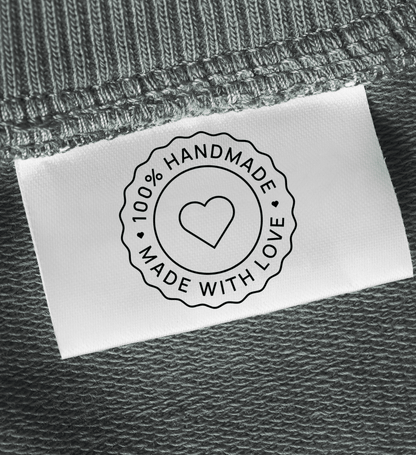 100% Homemade with Love Design - Sew It In Labels