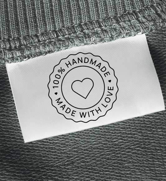 100% Homemade with Love Design - Sew It In Labels