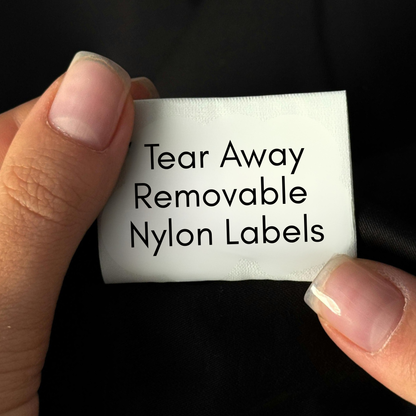 Tear Away Removable In Seam Labels