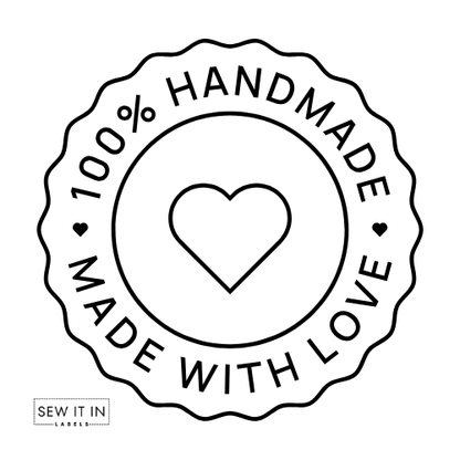 100% Homemade with Love Design - Sew It In Labels