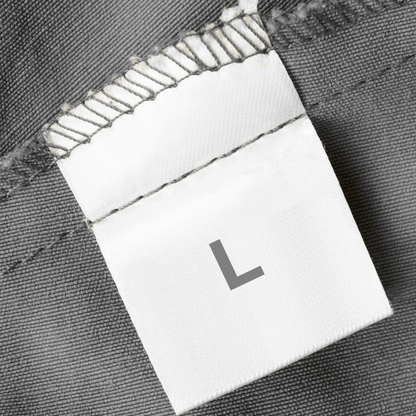 Custom Sizing Labels Clothing Tags - Washproof