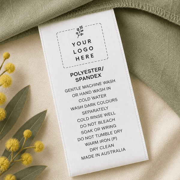 Care Instructions with Logo - Sew It In Labels
