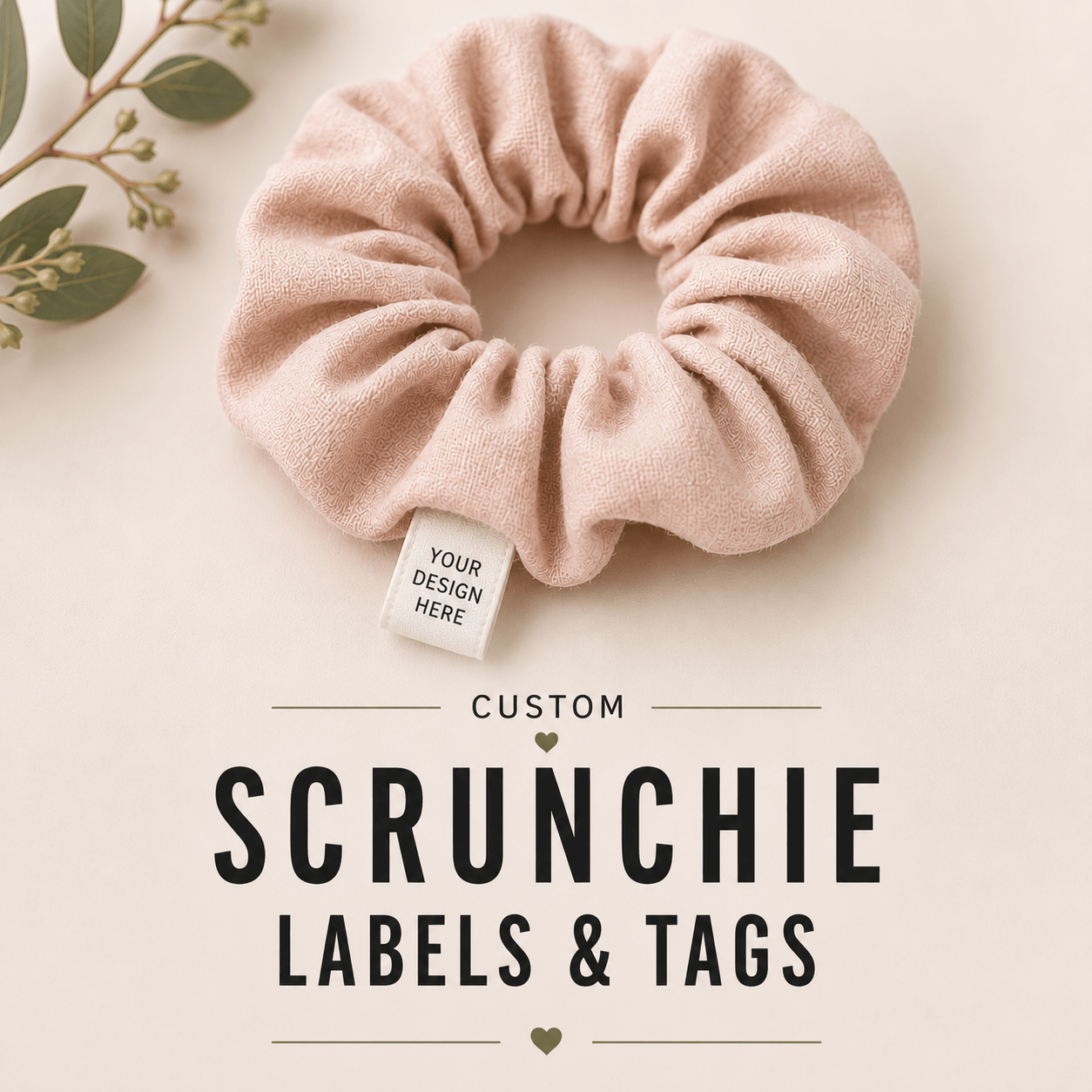 Custom Scrunchie Labels & Tags - Sew It In Labels