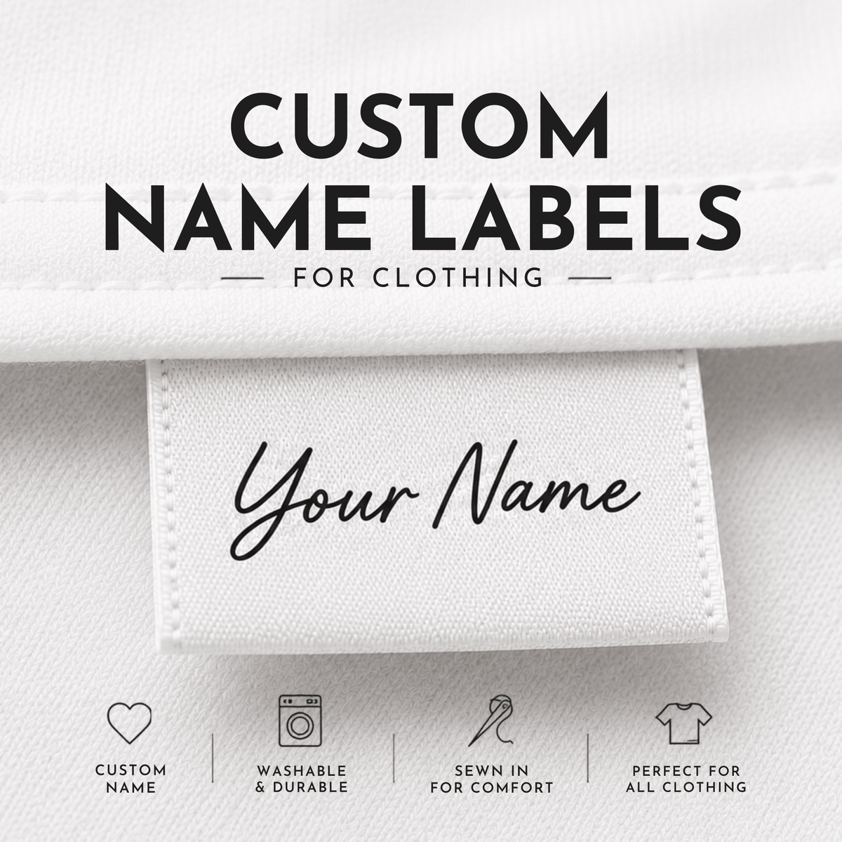 Custom Sew In Name Labels | Personalised Clothing TagsCustom LabelsSew It In Labels
