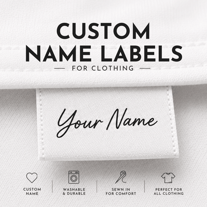 Custom Sew In Name Labels | Personalised Clothing TagsCustom LabelsSew It In Labels