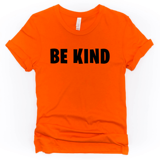 Game 'Be Kind' orange shirt - Sew It In Labels