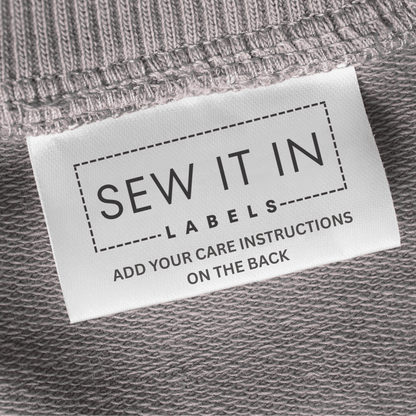 Garment Label - Logo/Care Instructions - Sew It In Labels