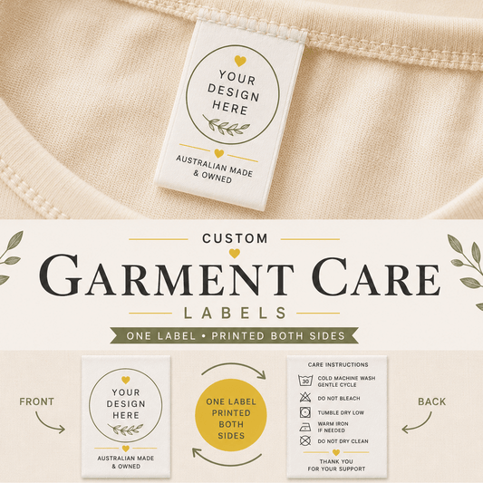Garment Label - Logo/Care Instructions - Sew It In Labels
