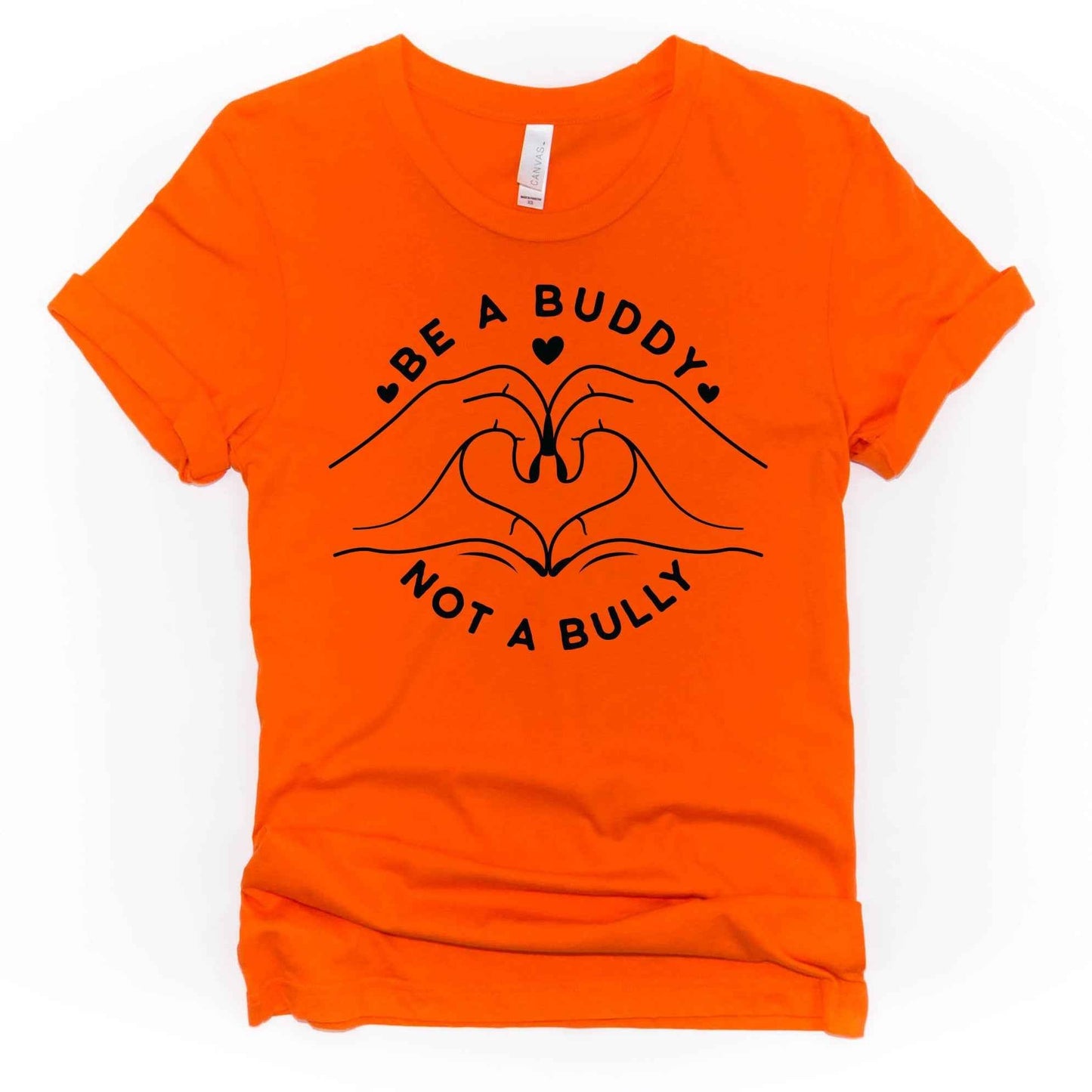 Hand Heart Be A Buddy Not A Bully - Sew It In Labels