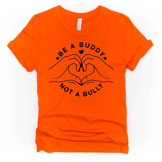 Hand Heart Be A Buddy Not A Bully - Sew It In Labels