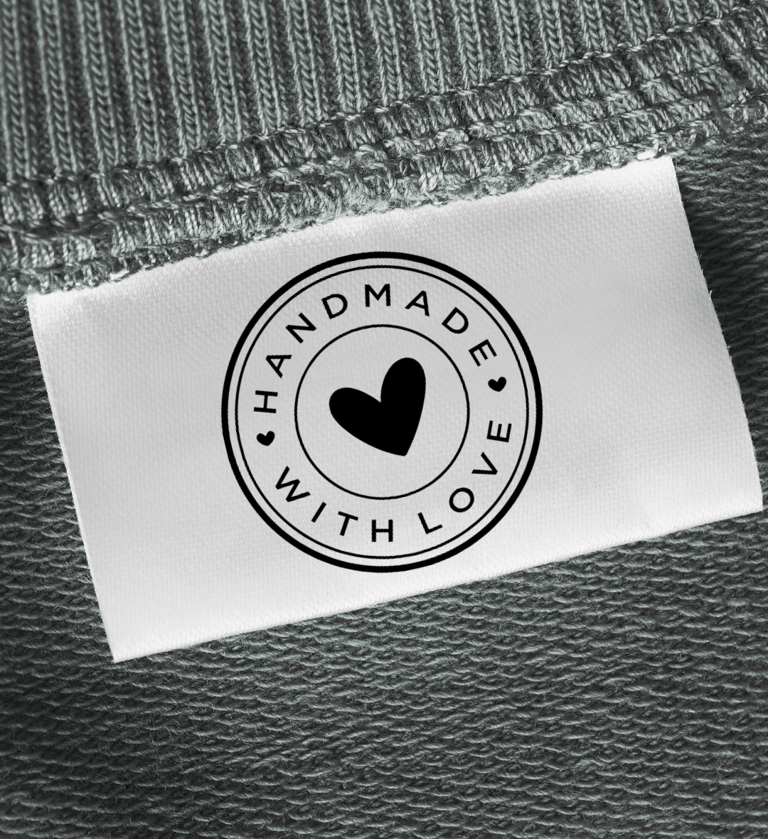 Handmade with love heart - Sew It In Labels