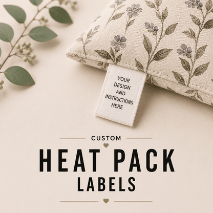 Heat Pack Labels With Instructions - Sew It In Labels