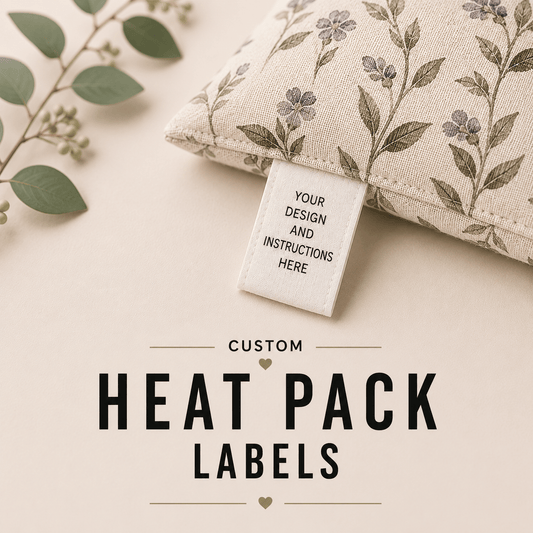 Heat Pack Labels With Instructions - Sew It In Labels