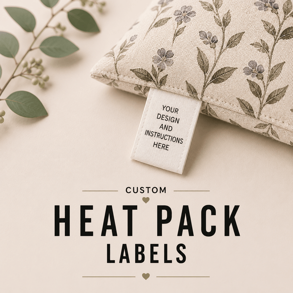 Heat Pack Labels With Instructions - Sew It In Labels