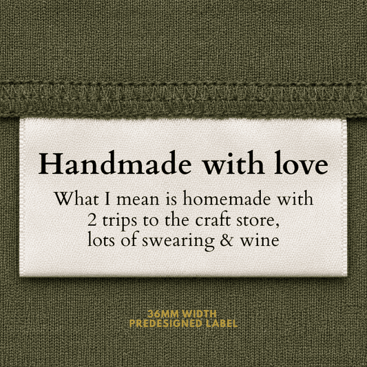 Homemade with Love, what I mean is - Sew It In Labels