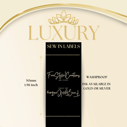 Lux Ink - Custom In Seam Tags - Sew It In Labels