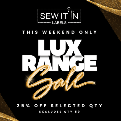 Lux Ink - Personalized In Seam Labels - Sew It In Labels