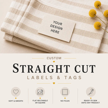 Straight Cut Labels - Sew It In Labels