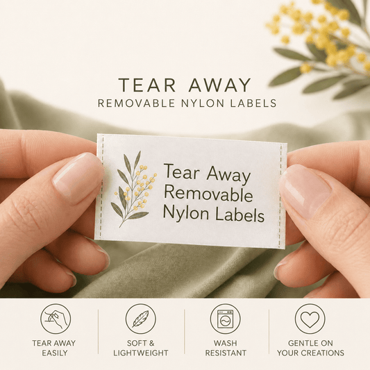 Tear Away Removable In Seam Labels - Sew It In Labels